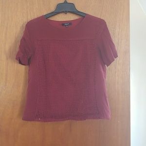 Burgundy shirt